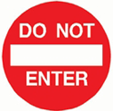 Do Not Enter snowmobiling sign