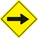 Right turn sign