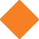 Orange Diamond snowmobiling sign