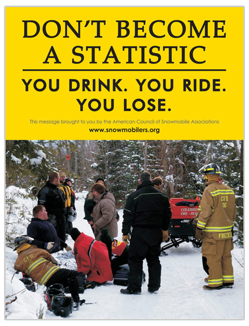 Don't Drink Ride Statistic Poster